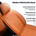thumbnail image 2 of 2020 for Hyundai Elantra Car Seat Cover, Premium Leather 360° Full Coverage Seat Set Scratch & Wear Resistant Refresh Car Interior, Orange Car Seat Covers, Pet Car Seat Covers, 2 of 9