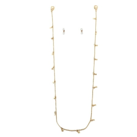

Hanging Lanyard Colorful Beaded Face Covering Mouth Mask Chain Holder with Clips Eyeglass Anti-Lost Necklace Jewelry
