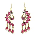 thumbnail image 2 of QIQUWOHUL Retro National Wind Earrings European And American Fashion Bohemian Color Resin Rhinestone Earrings Female, 2 of 5