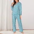 thumbnail image 2 of Sikiie Cartoon Teeth Women's Long-Sleeve Shirt and Full-Length Bottom Pajama Set (s-xxl)-Medium, 2 of 7