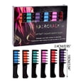 thumbnail image 3 of 10 Colors Festive Hair Chalk Combs for Temporary Hair Color, Washable Hair Color for Girls and Teens, 6g x 10pcs Hair Chalk Set for Parties and Holidays, Safe Hair Dye for Fun Styles, 3 of 9