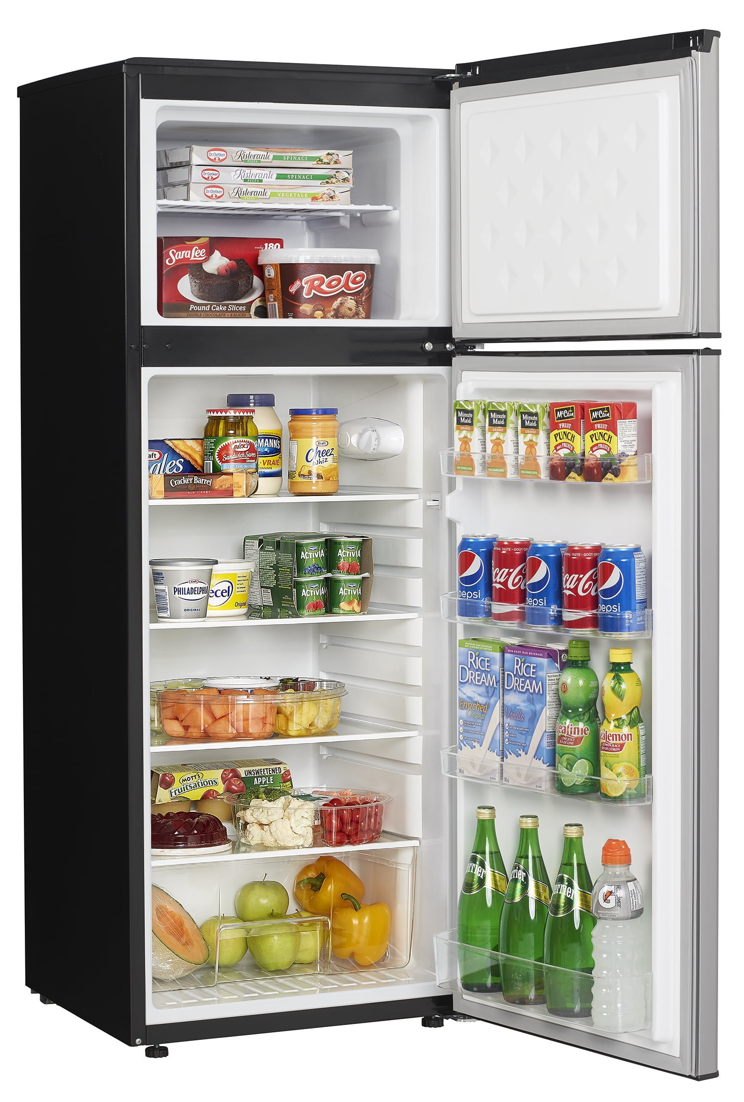 Danby 7 3 Cu Ft Apartment Size Refrigerator Dpf073c2bsldb Stainless Steel Walmart Com Walmart Com