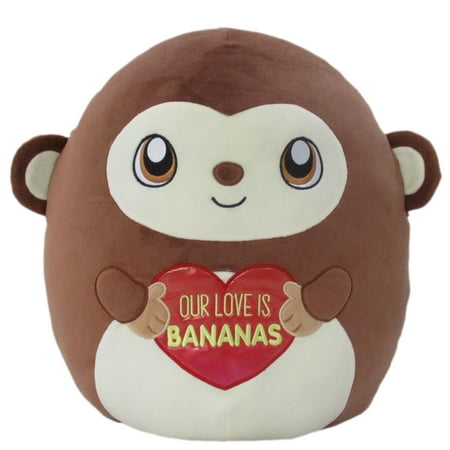 2022 Squishmallows Valentine's Day Exclusive 16" Mark The Monkey Our Love Is Bananas Plush