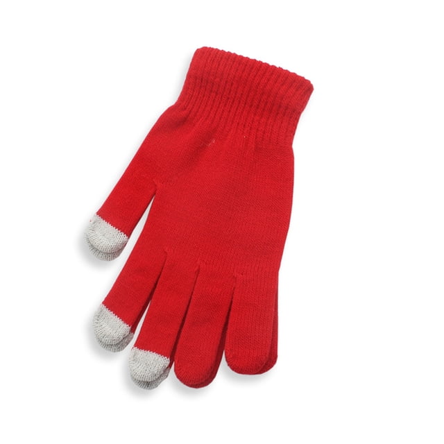 Knitted Cold Proof Plush Thickened Christmas Gloves