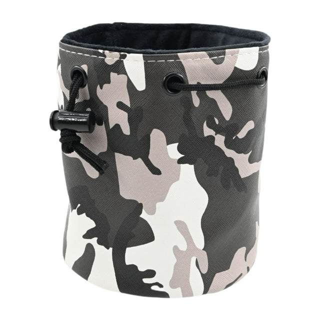 Lipstore Golf Ball Bag Drawstring Adults Golf Club Accessories Swimming Storage Pouch Gray