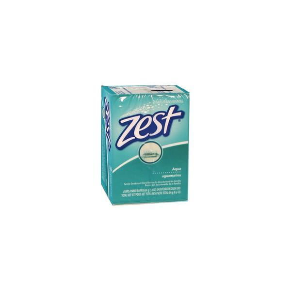 Zest Bar Soap Aqua 3.2 Oz, Pack of 2
