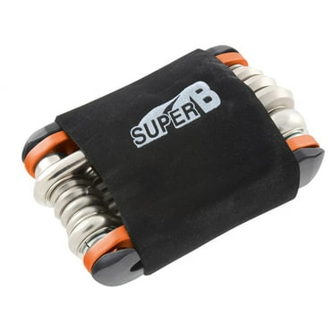 Super B TB-FD40 17 in 1 Mini Folding Tool, Orange