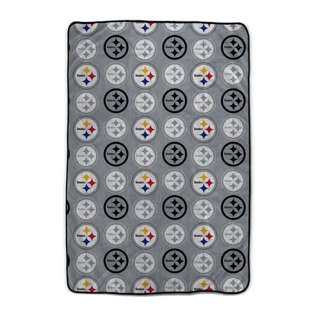 Pegasus Pittsburgh Steelers 66" x 95" Oversized Logo Roll Ultra Cozy Blanket