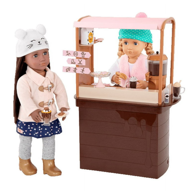 Our Generation Hot Chocolate Stand for 18inch Dolls Choco tastic 