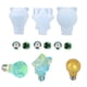 thumbnail image 1 of Juego De Moldes De Silicona Para Bombillas De Epoxi Con Chips Led Tapas De Metal Moldes Para Bombillas Kit De Accesorios Molde Para Bombillas De Luz Led Para Artesanos Caseros Niños Monstrate HA021548-00, 1 of 7