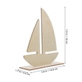 thumbnail image 2 of Hemoton 8pcs DIY Wooden Boat Models Unfinished Wooden Boat Craft Kit Blank Wood Boat Model Project Kit for Craft School Project Birthday Party, 2 of 7