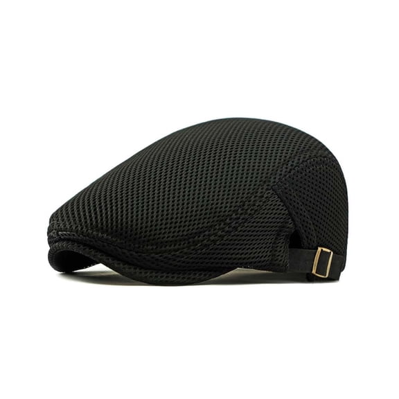 Breathable Flat Cap, Lightweight Summer Ivy Golf Hat with Adjustable Strap for Men and Women, Driving and Outdoor Walking