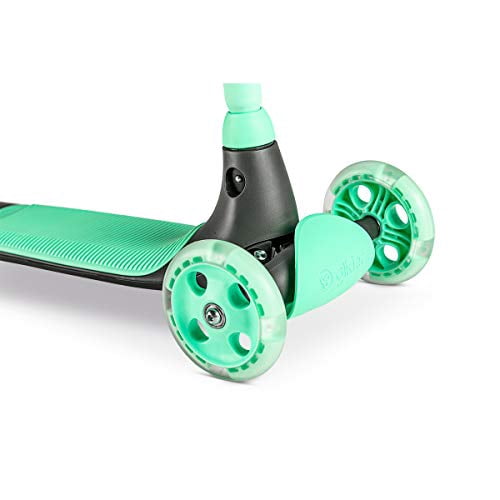 Yvolution Glider Kiwi Green, 3-Wheeled Toddler Scooter, Unisex, Ages 3-8 Years, Light-up Wheels