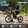thumbnail image 6 of Peak 2500W 38Mph Electric Dirt Bike,52V 25Ah,20''Tires,Disc Brakes & Full Suspension E-Dirt Bike for Adults cTUVus Certified, 6 of 6