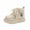 White, variant on Fozruso Stylish Girls Ankle Boots With For Comfort Soft Sole Kids Short Boots British Style Leather Shoes For Girls Ideal For 1 6 Years Old,Warm Winter Boots Sizes 6 Toddler(12-18 Months)