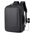 thumbnail image 5 of Mochila de viaje para ordenador portátil para hombres y mujeres, bolsas de trabajo para ordenador, mochila universitaria para enfermera, mochila con puerto USB, ordenador portátil. (Negro), 5 of 5