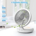 thumbnail image 2 of Ventilador de Escritorio USB YONGSHENG Gris Plegable con Luz Nocturna, 2 of 5