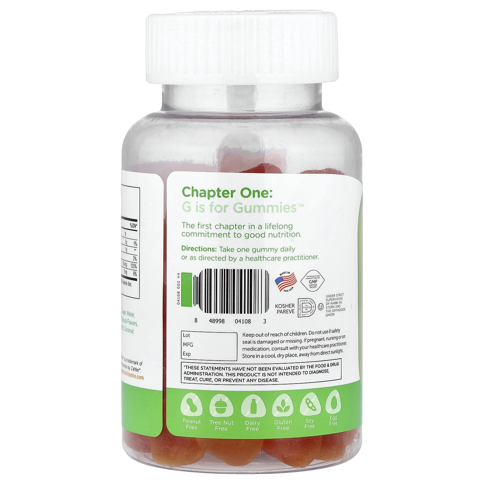 Zahler Chapter One Vitamin D3 Gummies 1000 IU, 60 Count, Kids & Adults, Immune Support, Vitamin D Supplement