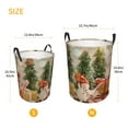 thumbnail image 4 of Uemuo Holiday Christmas Stars Pattern Circular Laundry Hamper Basket with handles,Collapsible laundry basket,Large capacity laundry hamper,Laundry Organizer-Small, 4 of 8