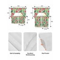 thumbnail image 5 of Watermelon Swag Kitchen Curtains Sets for Windows 24 Inch Length, Green Palm Leaves Popsicle Summer Fruit Short Window Curtain Panels Swags Valances and Tiers 3 Piece Set for Cafe/Dining Room, 5 of 5