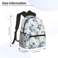 thumbnail image 4 of Vsdgher Daisies Flowers Print Unisex Large Capacity Bookbag Schoolbag Casual Daypack for High School/College/Teens/Travel/Work, 4 of 8