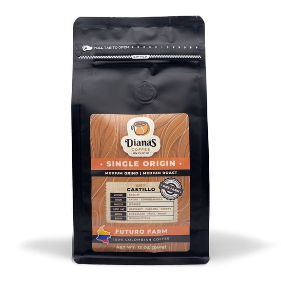 Diana's Coffee | Single Origin | El Futuro farm | Medium Grind | 12 oz (340g)