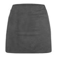 thumbnail image 4 of Hvobtty Girls' Leisure Sports Short Skirts, Toddler Half Skirts, Zhongda Girls' Fashion Solid Color Loose High Waist A-line Fake Two Piece Sports Pants Skirt Half Dark Gray 12-13 Years, 4 of 4
