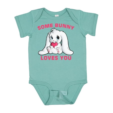 

Inktastic Some Bunny Loves You Gift Baby Boy or Baby Girl Bodysuit