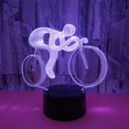 thumbnail image 2 of Lámpara de ilusión óptica 3D, luz de noche LED, lámpara de noche con ilusiones ópticas, lámpara de noche táctil de 7 colores, lámpara de mesa para dormitorio, luz de noche Art Deco para niños con USB, 2 of 5