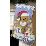 Baby Bear Stocking Felt Applique Kit