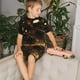 thumbnail image 4 of Balery Classical Golden Casino Conjunto de Pijama Infantil de Manga Corta con Estampado – Ropa de Dormir de Algodón Suave-Medium, 4 of 6