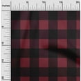 thumbnail image 1 of oneOone Viscose Jersey Red Fabric Gingham Check Quilting Supplies Print Sewing Fabric By The Yard 60 Inches Wide, 1 of 5