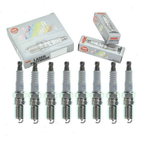 8 pc NGK Laser Platinum Spark Plugs compatible with Chevrolet Suburban 1500 5.3L 6.0L V8 2000-2014