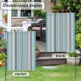 thumbnail image 5 of Colored Stripes Garden Flag 12 x 18 Inches, Abstract Teal Pink Vertical Stripe Modern Weather Proof Outdoor Patio Flags Double Sided Small Garden Decoration for Yard Outside Home, 5 of 9