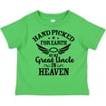 thumbnail image 3 of Inktastic Handpicked for Earth by My Great Uncle in Heaven Boys or Girls Toddler T-Shirt, 3 of 5