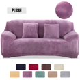 thumbnail image 2 of Funda de sofá gruesa de felpa de terciopelo, funda de sofá seccional elástica todo incluido para sala de estar, chaise longue, cubiertas de esquina en forma de L Tan Jianjun unisex, 2 of 2