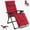 Red, variant on CONCETTA Padded Zero Gravity Chair, Lounge Chair with Removable Cushion and Trays,Folding Patio Chair, Lawn Lounger, Black