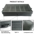 thumbnail image 2 of Caja de almacenamiento de cubiertos con compartimentos ajustables - Baúl para utensilios de vajilla con asas de transporte - Protege y organiza, 2 of 5
