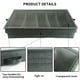 thumbnail image 2 of Caja de almacenamiento de utensilios plegable con compartimento, caja de almacenamiento de cubiertos, cofre, soporte de almacenamiento de cubiertos portátil con asa para el hogar (gris), 2 of 5