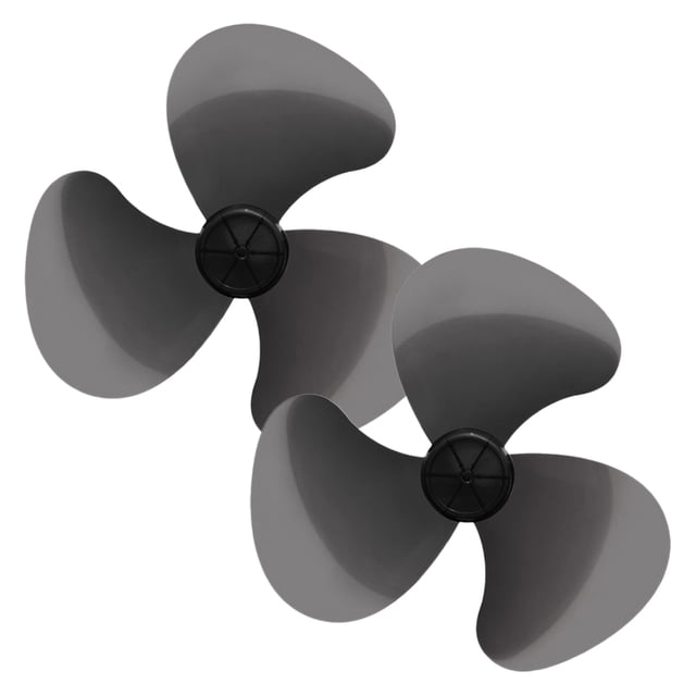 2pcs Electric Fan Blade Replacement Plastic Fan Blade Universal Plastic 3 Leaves Fan Blade