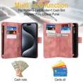 thumbnail image 3 of Phone Case Wallet Case for Samsung S24PLUS PU Leather Magnetic Handbag Zipper Pocket Card Slots, 3 of 5