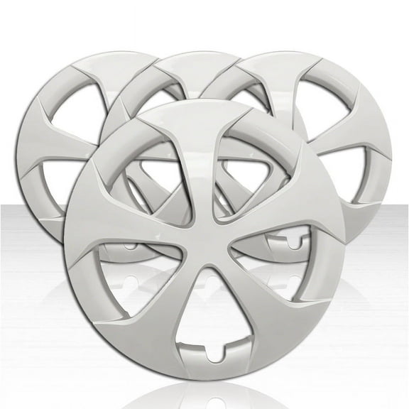 Set of 4 Wheel Covers for 2012-2015 Toyota Prius 5 Spoke 15 inch - Silver
