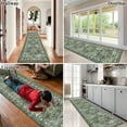 thumbnail image 5 of Findosom 2'x10' Runner Rugs for Hallway Machine Washable Runners Rug,Vintage Runner Rug Non Slip Kitchen Runner Rug Medallion Carpet Runner for Bedroom Laundry Entrance,Green, 5 of 11