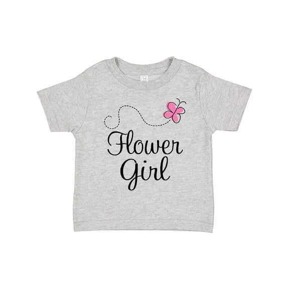 Inktastic Flower Girl Wedding Butterfly Girls Toddler T-Shirt