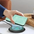 thumbnail image 5 of For Samsung Galaxy A17 5G 6.7inch Phone Case Wallet, Flip Leather TPU Cover with Card Holder Wrist Strap Shockproof Phone Case,Mint Green,For Galaxy A17, 5 of 11