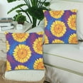 thumbnail image 2 of ABPHQTO Fundas de almohada de girasol Fundas de almohada Impresión de dos lados 45x45 cm, juego de 2, 2 of 2