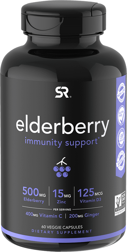 Sports Research Elderberry Complex, 60 Veggie Capsules, Dietary Supplements