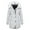 Grey, variant on Jackets For Womens Long Sleeves Winter Hoodie Zipper Inside Hooded Fashion Drawstring Slim Warm Padded Coat Retro Retro Clothes Navy 4Xl