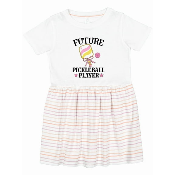 Inktastic Future Pickleball Player Girls Girls Toddler Dress