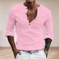 thumbnail image 2 of Men’s Long Sleeve Solid Color Base Shirt Casual Everyday Fashion Top, 2 of 5